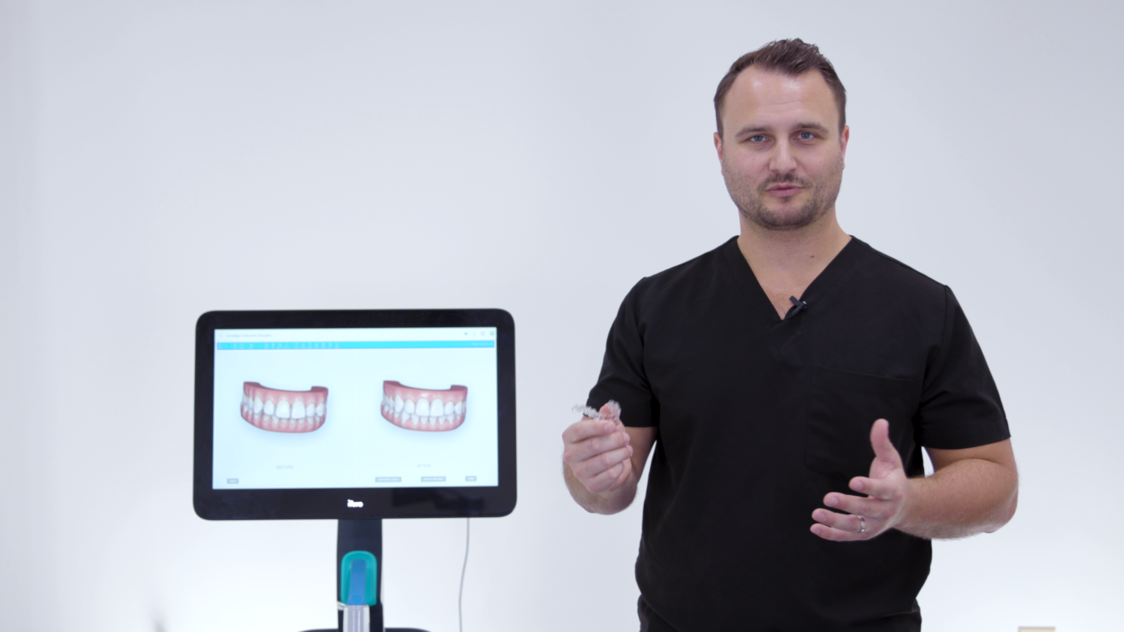 Dr Rother of Rother Dental with Itero Invisalign Scanner